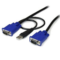1.8m パソコン切替器専用USB/VGA KVMケーブル　SVECONUS6　1個　StarTech.com（直送品）