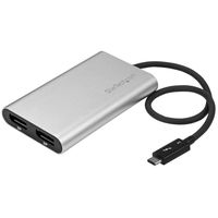 Thunderbolt 3 - 2ポートDPアダプタ　4K　TB32DP2T　1個　StarTech.com（直送品）