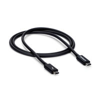 Startech.com Thunderbolt 3ケーブル 1m 4K USB-C TBLT3MM1M 1個