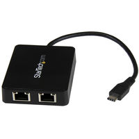Startech.com USB-C接続2ポートギガビット有線LAN変換アダプタ US1GC301AU2R 1個