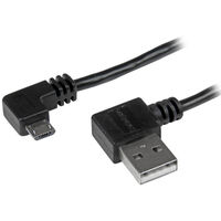 Startech.com L型右向きマイクロUSBケーブル USB タイプA(オス) USB2AUB2RA2M 1個