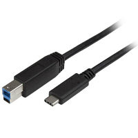 USB 3.0 ケーブル(C - B)　2m　オス/オス　USB315CB2M　1個　StarTech.com（直送品）