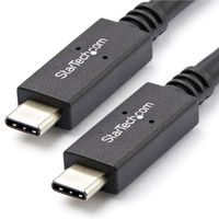 Startech.com USB-Cケーブル 1m 5A USB PD 10Gbps USB31C5C1M 1個