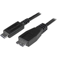 Startech.com 1m ブラック USB 3.1ケーブル USB31CUB1M 1個