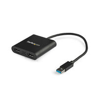 USB - HDMI変換アダプタ 2画面 USB-A[オス] - HDMI[メス]×2 USB3.0対応 デュアル 4K30Hz USB32HD2 1個