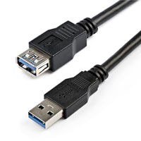 Startech.com 2m SuperSpeed USB 3.0 延長ケーブル タイプA USB3SEXT2MBK 1個