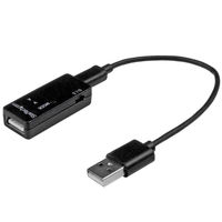 Startech.com USB電流＆電圧チェッカー/テスター　USB急速充電アダプタ USBAUBSCHM 1個