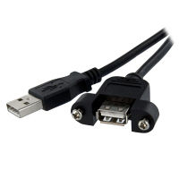 パネルマウント用USB2.0ケーブル　61cm　メス/オス　USBPNLAFAM2　1個　StarTech.com（直送品）