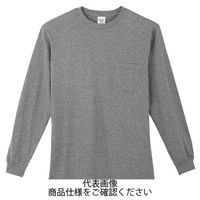 コーコス信岡 長袖Tシャツ モクグレー 3L 3008-3-3L 1セット(5枚)（直送品）