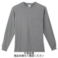コーコス信岡 長袖Tシャツ モクグレー 4L 3008-3-4L 1セット(5枚)（直送品）