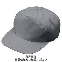 コーコス信岡 エコ5IVEスター丸ワイド型帽子 グレー L A-1156-3-L 1セット(2点)（直送品）