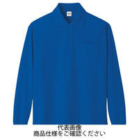 コーコス信岡 超消臭 長袖ポロシャツ ブルー 4L A-138-6-4L 1セット(5枚)（直送品）