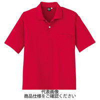 コーコス信岡 冷感・吸汗速乾 半袖ポロシャツ ロッソ LL A-1667-20-LL 1セット(5枚)（直送品）