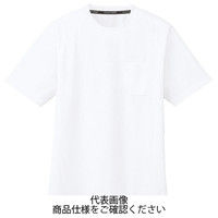 コーコス信岡 吸汗速乾 半袖Tシャツ(ポケットあり) ホワイト L AS-657-0-L 1セット(5枚)（直送品）