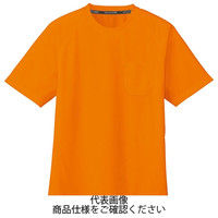 コーコス信岡 吸汗速乾 半袖Tシャツ(ポケットあり) オレンジ 3L AS-657-12-3L 1セット(5枚)（直送品）