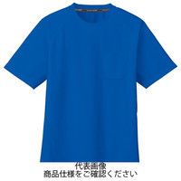 コーコス信岡 吸汗速乾 半袖Tシャツ(ポケットあり) ブルー 3L AS-657-6-3L 1セット(5枚)（直送品）