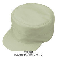 コーコス信岡 製品制電丸天型帽子 モスグリーン M J-1464-19-M 1セット(2点)（直送品）