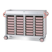 与薬カート（YT-16セット） 本体：ピーチ×引出：ピーチ C3407Y-NS414SA サカセ化学工業（直送品）