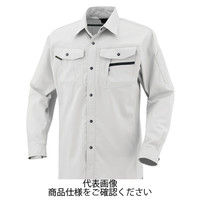 コーコス信岡（CO-COS） 立体カット長袖シャツ シルバー AS-938