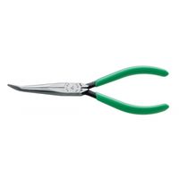 マルト長谷川工作所 先細ラジオペンチ(ベントタイプ)スプリング付(片側固定) HEーD15 1丁（直送品）