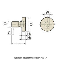 MSTコーポレーション オイルホールツキカッタアーバ用 クランプボルト MBF-M16 1個（直送品）