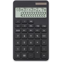 計算式表示電卓 ブラック C1242BK 2個セット（直送品）