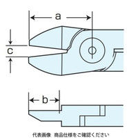 室本鉄工 ナイル エアーニッパ替刃金属切断用P120 P120 1個 104-0405