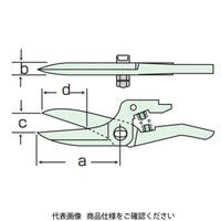 室本鉄工 替刃 エアーハサミ用 No.100L 1個（直送品）