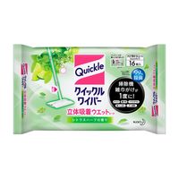 花王 クイックルワイパー立体吸着ウエットシート シトラスハーブの香り　1パック（16枚入）【幅255mm対応】【ウェットシート】