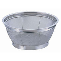 遠藤商事 TKG ステンNEWマンモス浅型ざる 22.5cm AZL4322 1個