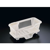 サンコープラスチック 皿立て水切りかご タテ型スリムタイプ No.3 （箸立て付） EMZ1601（取寄品）