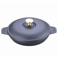 STAUB（ストウブ） ラウンドホットプレート（蓋付） 20cm 黒 40509-579 RST3601（取寄品）