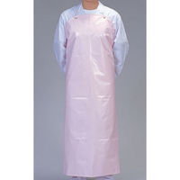 スギヤマ デリカウレタン胸付前掛 ピンク M SME342PI 1個