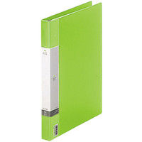 クリヤーブック 差し替え式 30穴 A4タテ 15ポケット 背幅2.5cm 黄緑 G3801 リヒトラブ