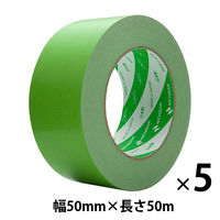 【ガムテープ】 ニュークラフトテープ No.305C ライトグリーン 幅50mm×長さ50m ニチバン 1セット（5巻入）