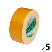 【ガムテープ】 カラー布粘着テープ No.102N 0.30mm厚 橙 幅50mm×長さ25m ニチバン 1セット（5巻入）