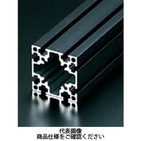 エヌアイシ・オートテック M4 ベーシックアルミフレーム ブラック 482mm AFSー4040ー4ーBKー482 1セット(20本)（直送品）