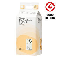 アスクル×エルモアいちばん うす型パンツ 大人用紙おむつ S 1ケース（132枚:22枚×6個入） オリジナル