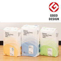 アスクル×エルモアいちばんうす型パンツ 大人用紙おむつ M～L 1ケース（120枚:20枚×6個入）　※変更後パッケージのお届け オリジナル