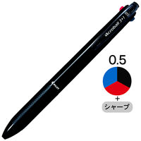 ジェットストリーム4&1 多機能ペン 0.7mm ブラック軸 黒 4色+シャープ