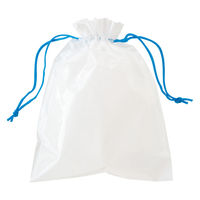 ヘッズ ミニ巾着袋L（ブルー紐） M-1NS 1セット（1000枚：50枚×20パック）（直送品）