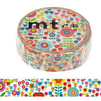 カモ井加工紙　マスキングテープ　mt ex　小花・花畑　幅15mm