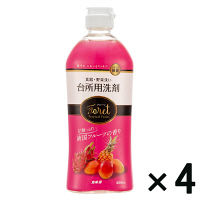 【アウトレット】カネヨ石鹸 フォーレ台所用洗剤 南国フルーツの香り 本体 400mL 1セット（4個：1個×4）