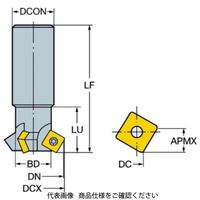 サンドビック メントリエンドミル R215.64ー32A32ー4512 R215.64-32A32-4512 1本(1個)（直送品）