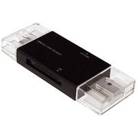 ナカバヤシ USB2．0 TypeーC カードリーダー・ライター ブラック CRW-DCSD70BK 1個（直送品）