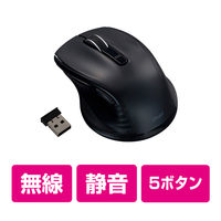 ナカバヤシ F_line 無線静音5ボタンBlueLEDマウス