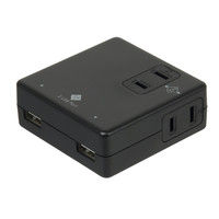 ナカバヤシ AC付3．4A 2ポート USB充電器 ブラック TAP-U003BK 1個（直送品）