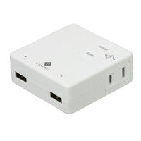 ナカバヤシ AC付3．4A 2ポート USB充電器 ホワイト TAP-U003W 1個（直送品）