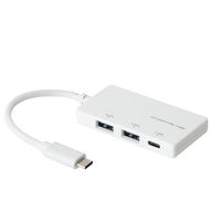 ナカバヤシ 3ポート　USB3.1　Type-Cハブ　ホワイト UH-C3103W 1個