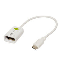 ナカバヤシ USBマルチケーブル ホワイト 0.2m ZUH-OTGM02W 1個（直送品）